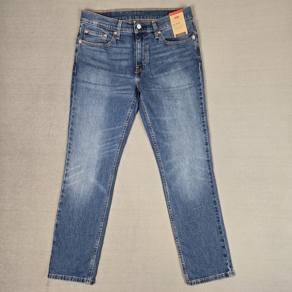 Levi's Jeans Men's 32x30 511 Slim Blue Medium Wash Stretch Denim NWT